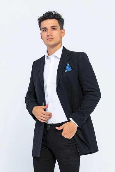 ERKEK CEKMON CAMEL YÜNLÜ İÇİ ASTARLI KABAN SPOR UZUN BLAZER CEKET - 11