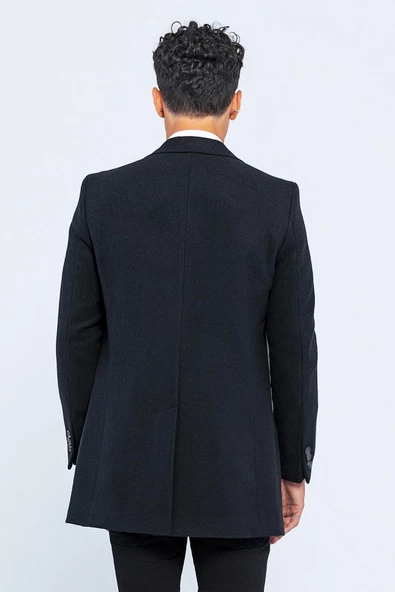 ERKEK CEKMON CAMEL YÜNLÜ İÇİ ASTARLI KABAN SPOR UZUN BLAZER CEKET - 6