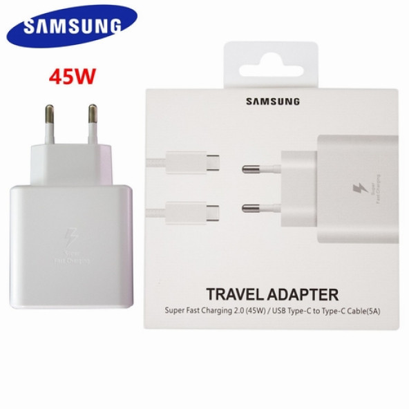 Samsung Galaxy Z FOLD2 Orij. 45W Type-C Hızlı Şarj Cihazı Beyaz EP-TA845XWEGWW - 9