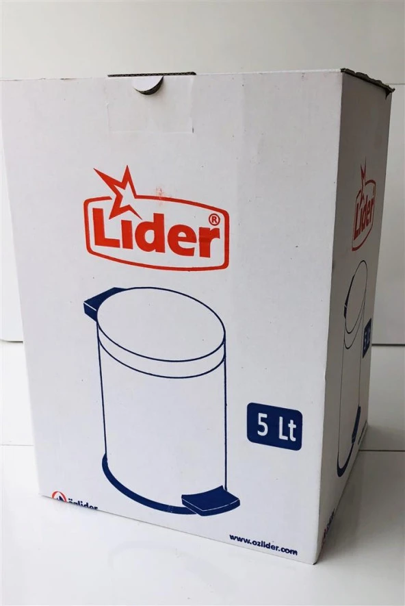 LİDER 5LT PEDALLI ÇÖP KOVASI-SİYAH - 4