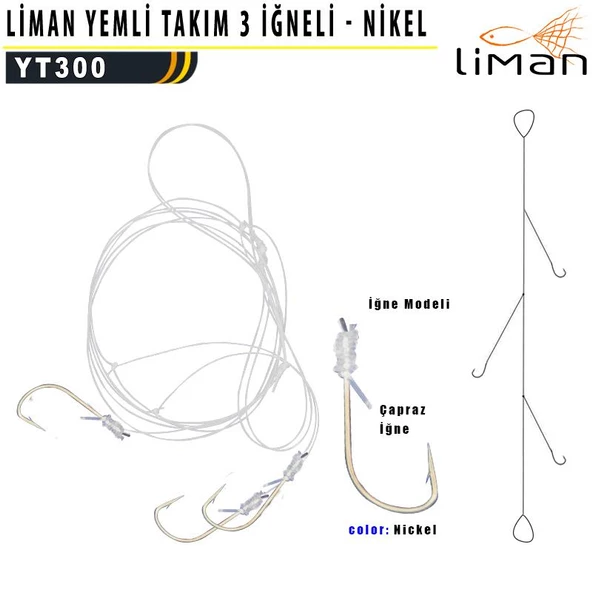 Yemli Takım 3 İğneli - Beyaz İğne