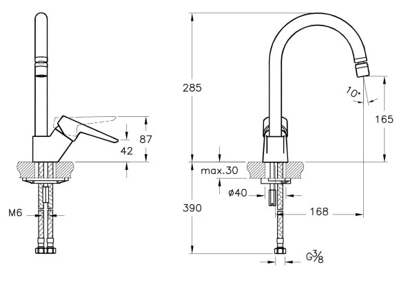 SOLİD S EVYE (MUTFAK) BATARYASI A42148 - 2