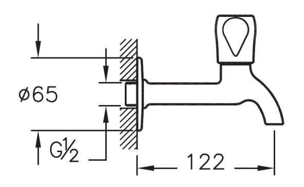 Artema A41584 Uzun Musluk Krom - 2