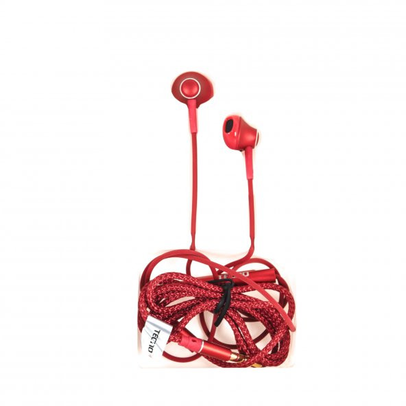 Tecno Rock R2 Kablolu Mikrofonlu Kulaklık Kırmızı - 2