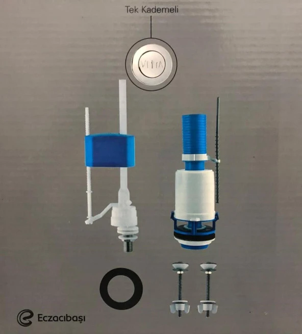 Vitra Klozet İç Takımı, Tek Basmalı Rezervuar İç Takımı 330B-1314 - 2