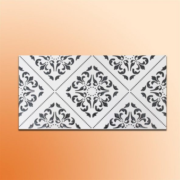 Mutfak Tezgah Arası Seramik Dekor Piero VİLLA SİYAH 30x60 cm - 4