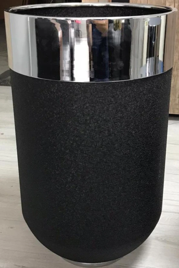 DEKORATİF BÜYÜK GÜMÜŞ SAKSI, Darbuka Saksı 70 cm - 4