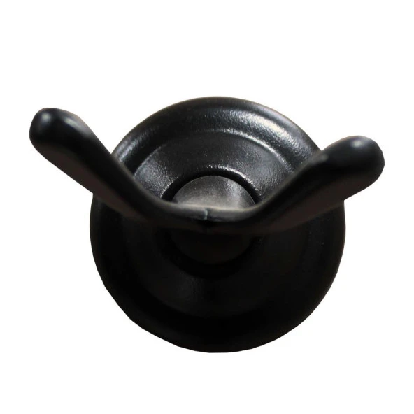 Lider Dicle Mat Siyah Renk Bornozluk İkili Askı 819-4 - 2