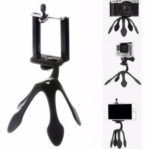 Portatif 5 Ayaklı Telefon Tutucu Ahtapot Tripod - 2
