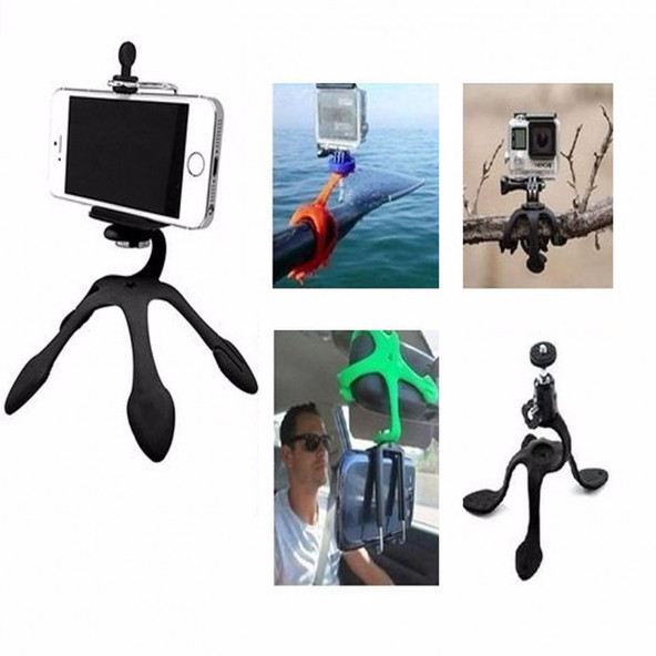 Portatif 5 Ayaklı Telefon Tutucu Ahtapot Tripod - 5