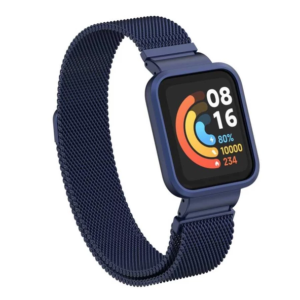 Vendas Xiaomi Redmi Watch (Mi Watch Lite) Örgü Tasarımlı Metal Kordon - 6