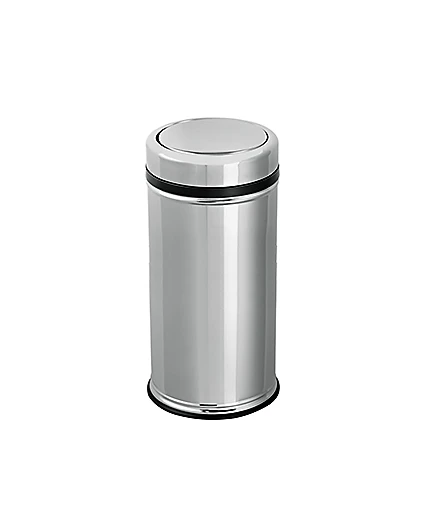 Omnisoft FLS FT496 Pratik Kapaklı Paslanmaz Çöp Kovası 11 Lt