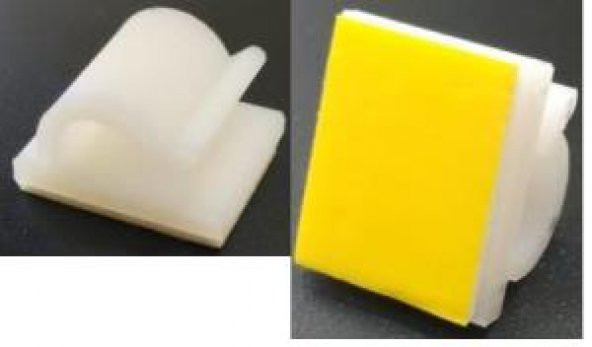 CT-16 Yapışkanlı Kablo Tutucu Klips - 10 Adet ürün görseli 1