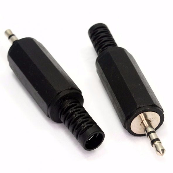 2.5 mm Plastik Stereo Erkek Jack - 10 Adet - Resim 2