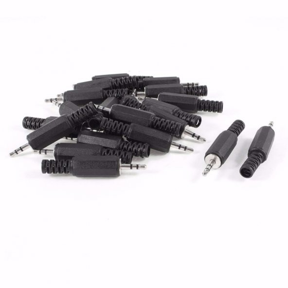 2.5 mm Plastik Stereo Erkek Jack - 10 Adet - Resim 3