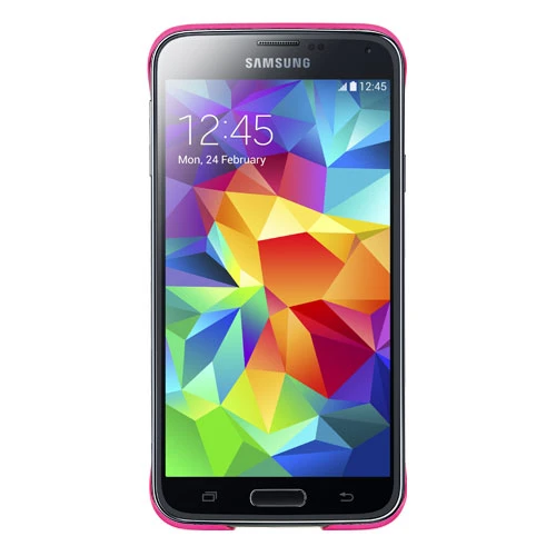 Samsung G900 Galaxy S5 Orjinal Anymode Hard Case Kılıf - Pembe (Outlet) - 2