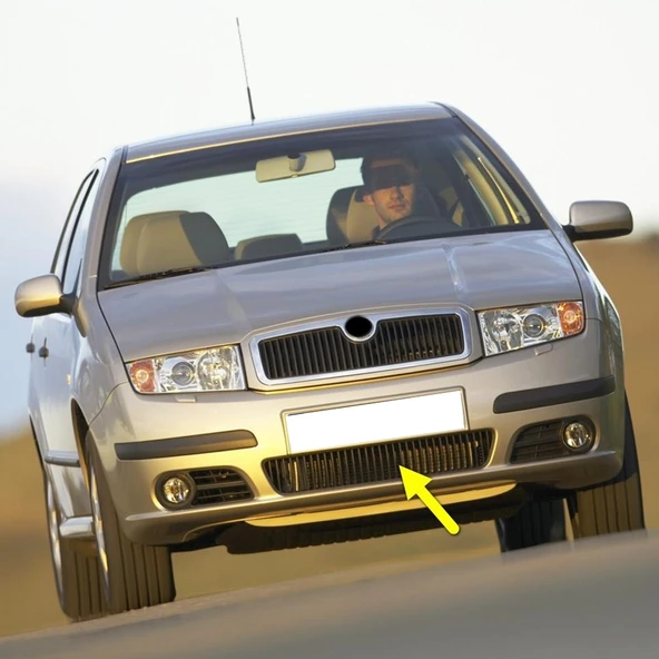 Skoda Fabia MK1 2005-2008 Ön Tampon Orta Izgarası 6Y0853677D ürün görseli