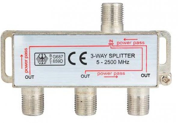 3lü 2500 Mhz. Anten Splitter