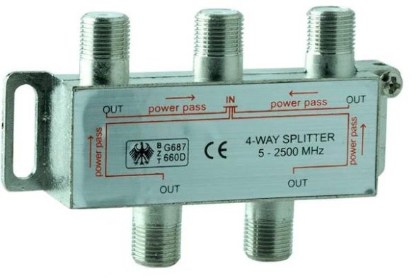 4lü 2500 Mhz. Anten Splitter