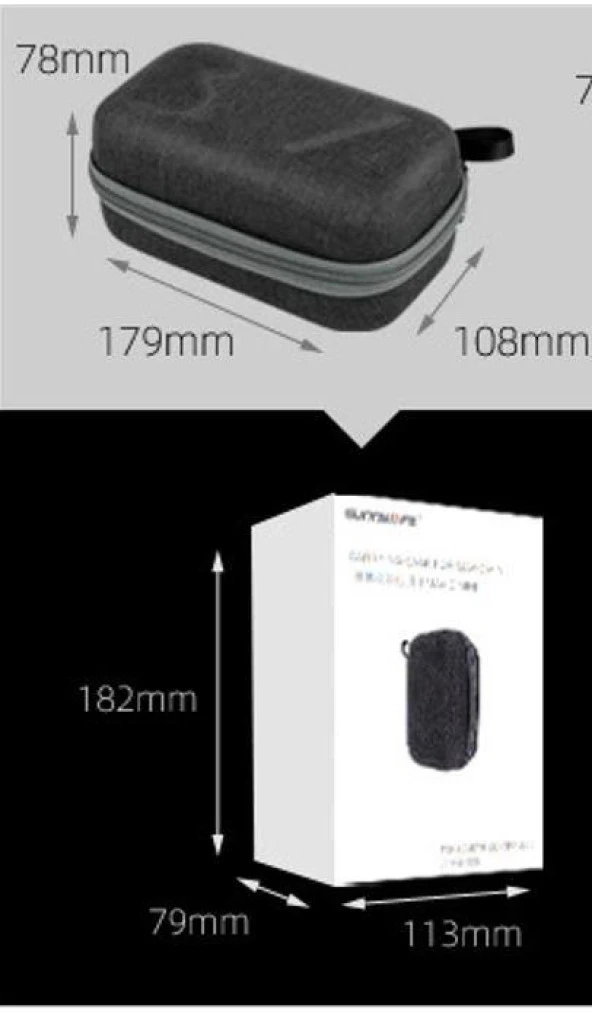 DJI Mavic Mini Drone Kumanda Muhafaza ve Taşıma Çantası - Resim 7