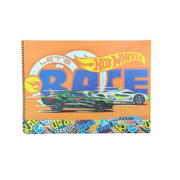 GIPTA RESIM DEFTERI 25x35 15 YP.HOT WHEELS (5437)