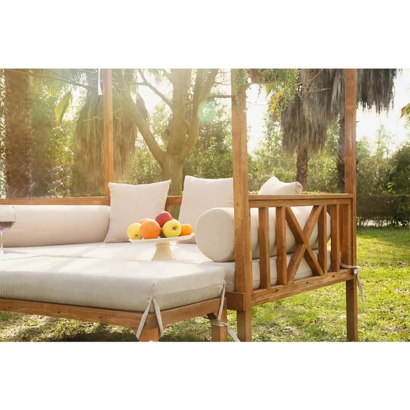 MANDU Exclusive Ahşap Bahçe Yatağı (daybed) - 4