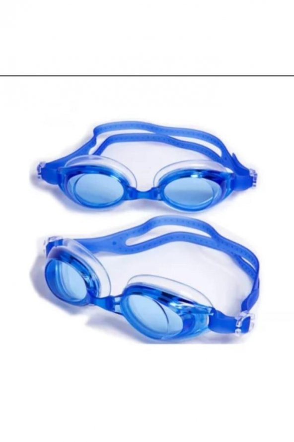 Çocuk Yüzücü Gözlüğü Pvc Çantalı Mavi 8-12 Yaş