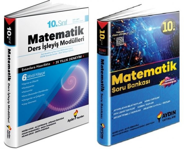 Aydın 10. Sınıf Matematik Ders İşleyiş + Soru Seti 2 Kitap 2023