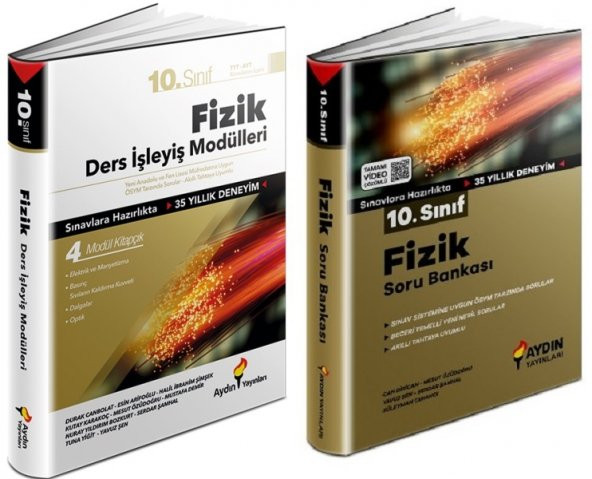 Aydın 10. Sınıf Fizik Ders İşleyiş + Soru Seti 2 Kitap 2023