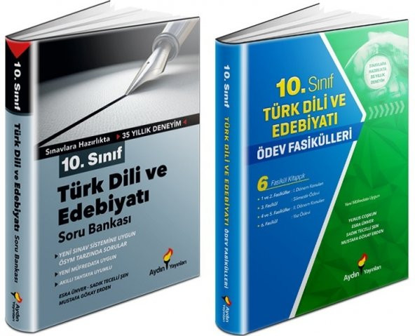 Aydın 10. Sınıf Türk Dili Soru + Ödev Fasikülleri Seti 2 Kitap 2023