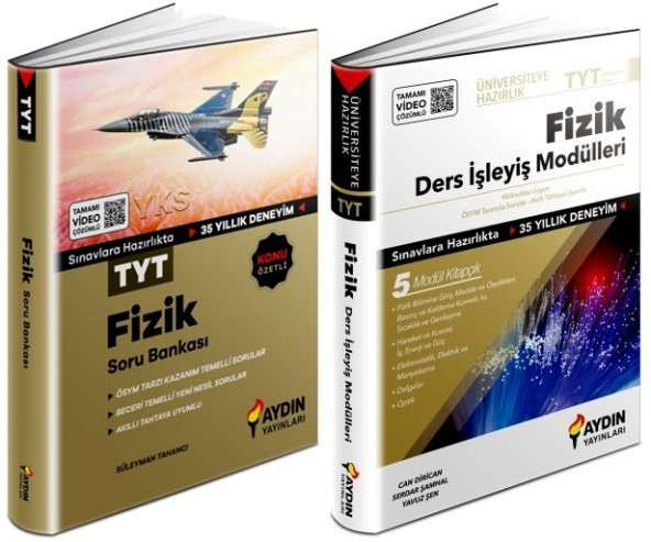 Aydın Tyt Fizik Konu Özetli Soru + Ders İşleyiş Seti 2 Kitap 2023