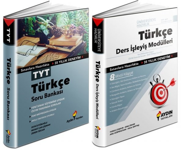 Aydın Tyt Türkçe Soru + Ders İşleyiş Seti 2 Kitap 2023