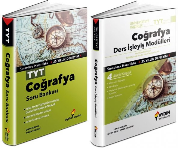 Aydın Tyt Coğrafya Soru + Ders İşleyiş Seti 2 Kitap 2023