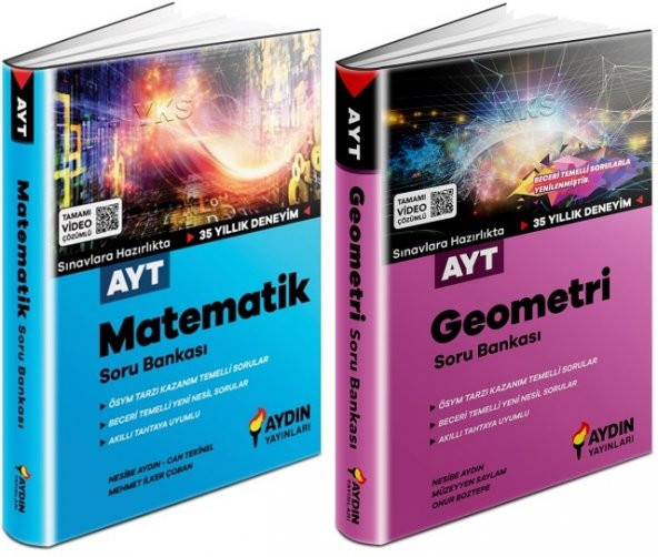 Aydın Ayt Matematik + Geometri Soru Seti 2 Kitap 2023 - 1