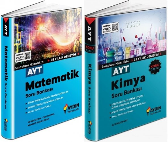 Aydın Ayt Matematik + Kimya Soru Seti 2 Kitap 2023