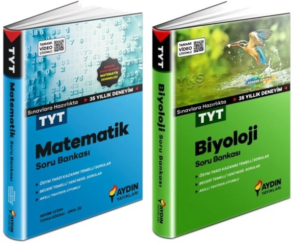 Aydın 2024 Tyt Matematik + Biyoloji Soru Seti 2 Kitap