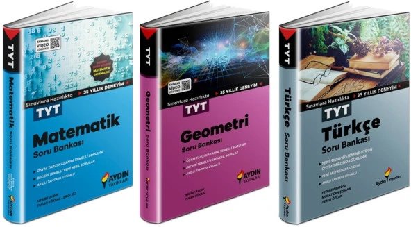 Aydın 2024 Tyt Matematik + Geometri + Türkçe Soru Seti 3 Kitap ürün görseli