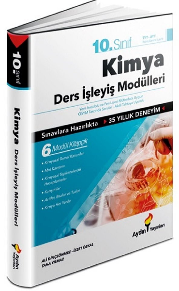 Aydın 10. Sınıf Kimya Ders İşleyiş Modülleri 2023