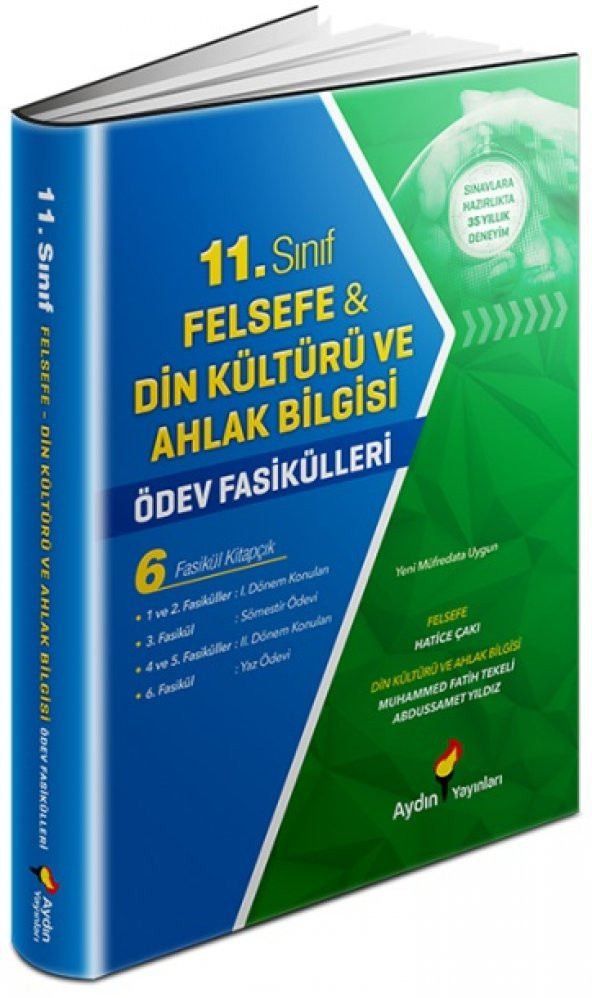 Aydın 11. Sınıf Felsefe - Din Kültürü Ödev Fasikülleri 2023