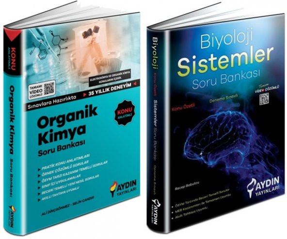 Aydın Ayt Organik Kimya + Sistemler Soru Seti 2 Kitap 2023