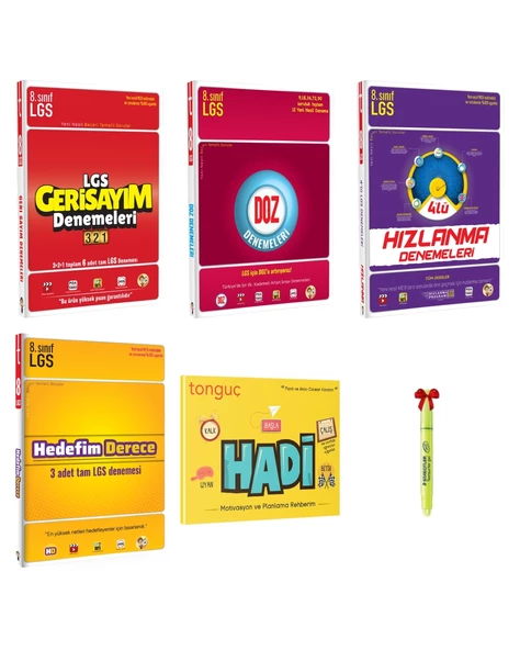 LGS 8.Sınıf Gri Sayım DOZ HIZLANMA Hedefim Derece Denemeleri HADİ