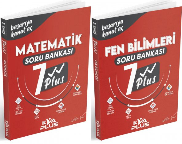 Kva 2024 7. Sınıf Matematik + Fen Bilimleri Plus Soru Seti 2 Kitap 2024