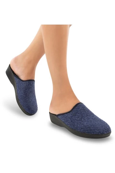 Muya Mochi 32922-030 Anatomik Taban Kadın Kışlık Terlik Lacivert 36-40