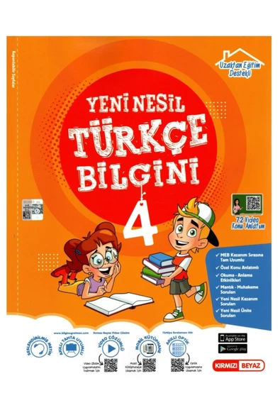 Kırmızı Beyaz 4. Sınıf Türkçe Bilgini Konu Özetli Soru Bankası