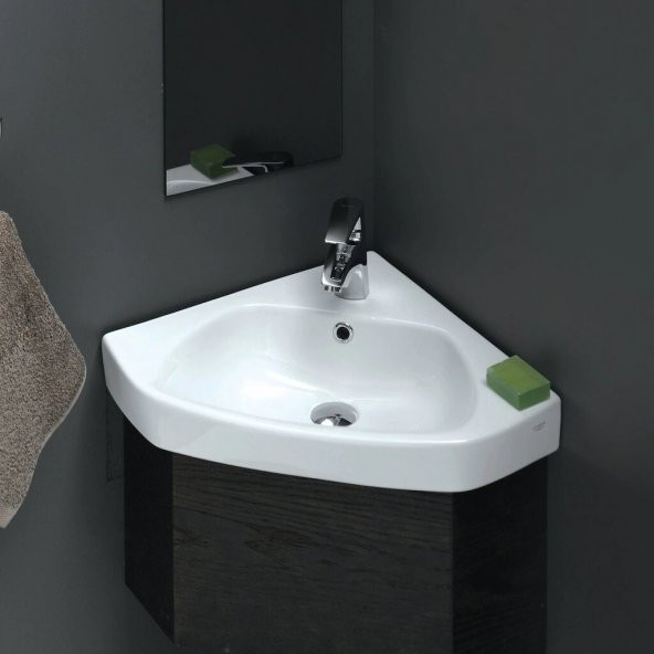 Turkuaz Cerastyle Arda Köşe Mini Lavabo 46x46 cm