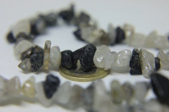 Delikli Rutil Kuvars Taşı İri Boy 50 adet - Resim 2