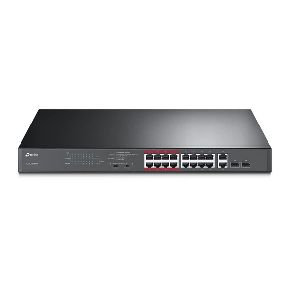 TP-LINK TL-SL1218MP 16 PORT 10/100 + 2 PORT GIGABIT YÖNETİLEMEZ POE SWITCH