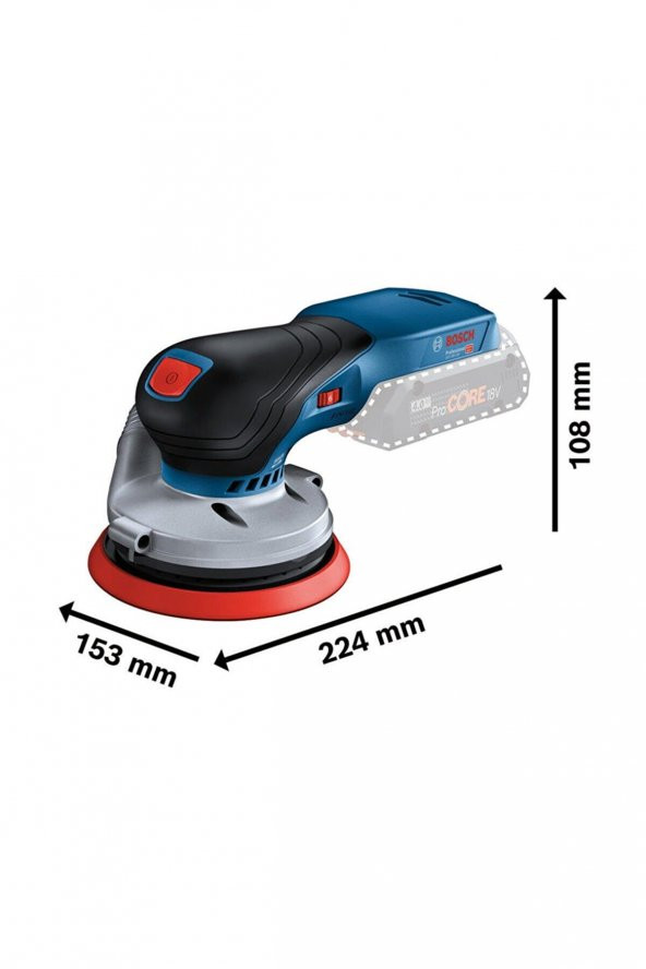 Gex 18V-125 Eksantrik Zımpara Makinesi Solo - 2