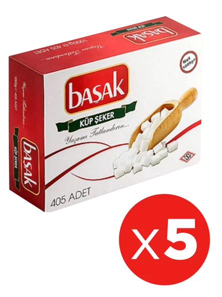 BAŞAK Küp Şeker 1 kg 405 Li x 5 Adet