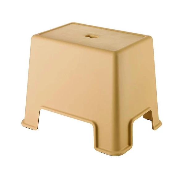 Çelik Ayna Lüx Banyo Taburesi Çok Amaçlı Tabure Açık Kahve-480 - 4